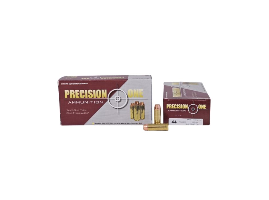 Precision One .44 Magnum 240 Grain Full Metal Jacket - 50 rounds (Box) P144MAG240FMJN50