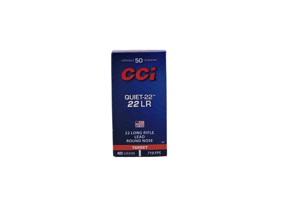 CCI Quiet .22LR Subsonic 40 Grain LRN - 50 Rounds (Box) 0960