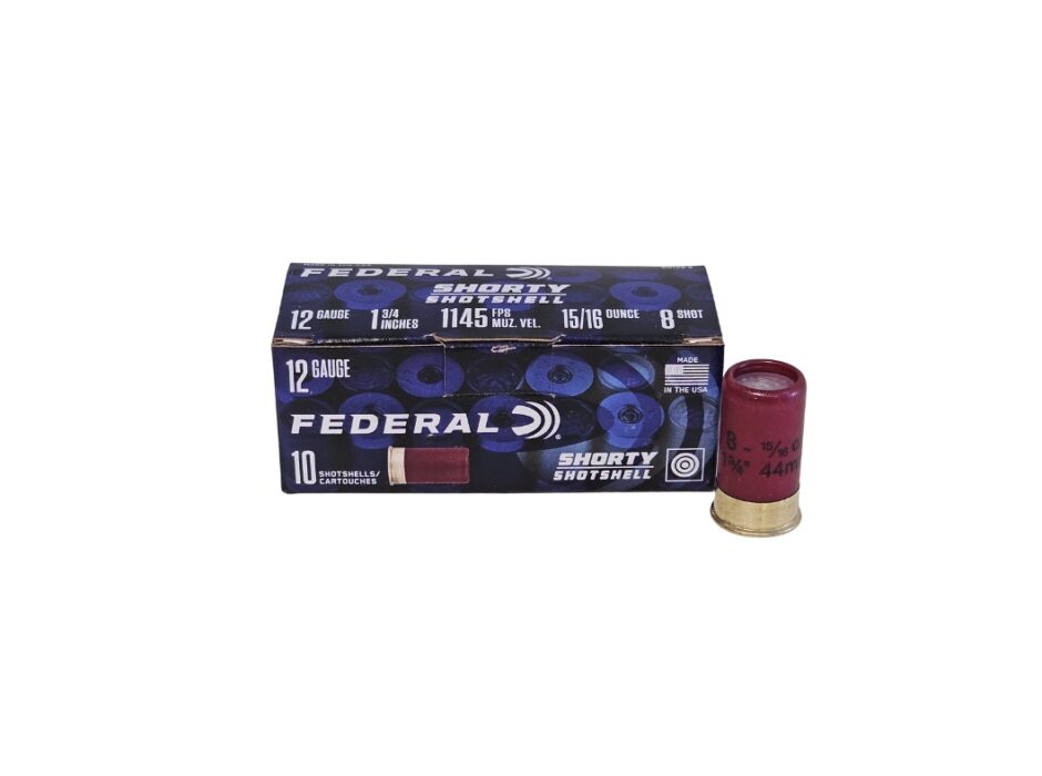 Federal SHORTY 12 Gauge 1.75" 15/16oz. #8 Shot - 10 Rounds (Box) SH1298