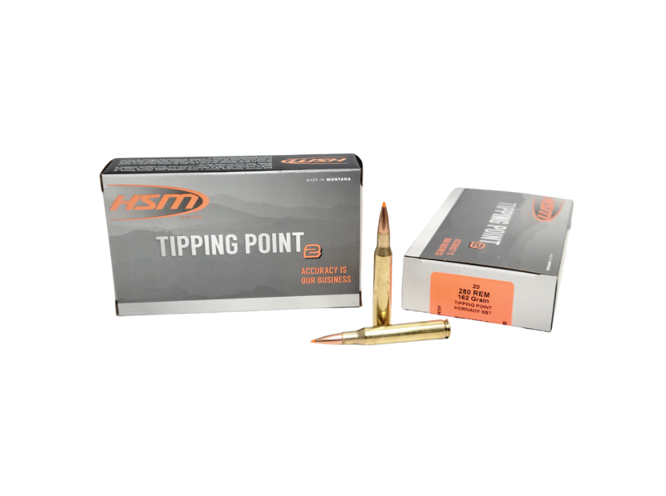 HSM .280 Rem Tipping Point 162 Grain Hornady SST - 20 Rounds (Box) [NO TAX outside Texas] FREE SHIPPING OVER $199