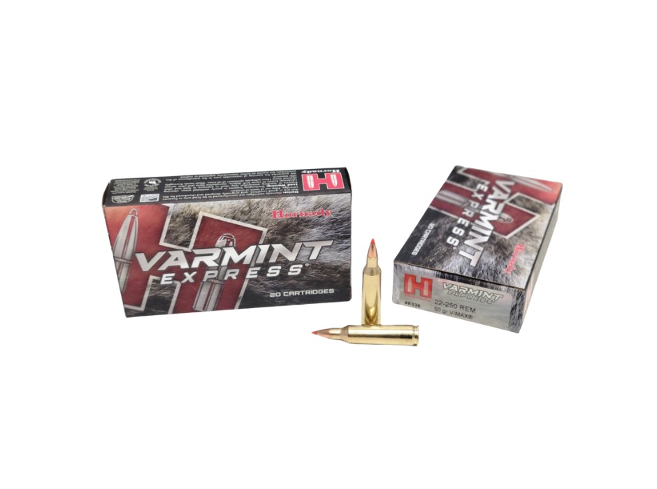 Hornady Varmint Express .22-250 Rem 50 Grain V-MAX - 20 Rounds (Box) [NO TAX outside Texas] FREE SHIPPING OVER $199