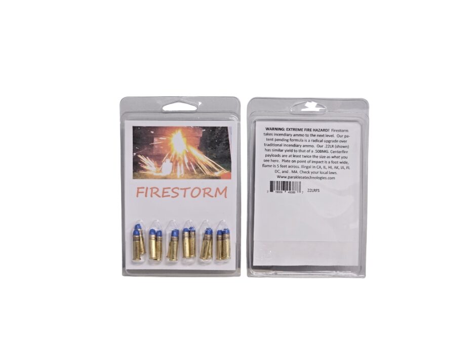 Paraklese .22 LR Firestorm Incendiary - 12 Rounds (Blister Pack)