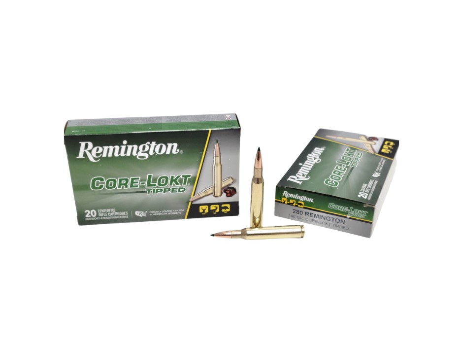 Remington .280 Rem 140 Grain Core-Lokt Tipped - 20 Rounds (Box) [NO TAX outside Texas] FREE SHIPPING OVER $199
