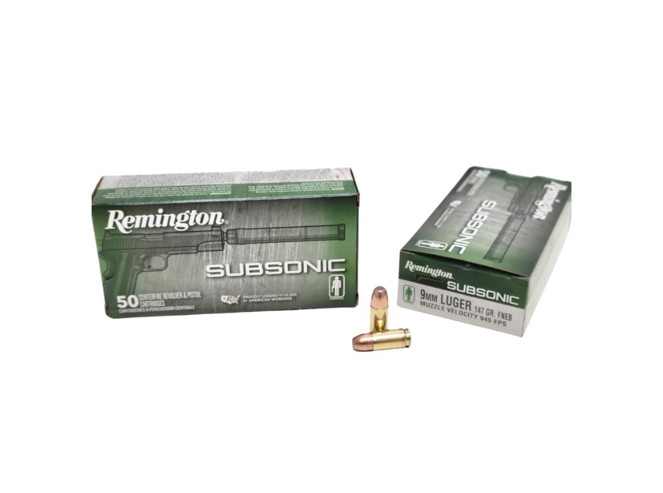 Armscor Subsonic 9mm Luger 147 Grain Full Metal Jacket – 50 Rounds (Box) [NO TAX outside Texas] Product Image