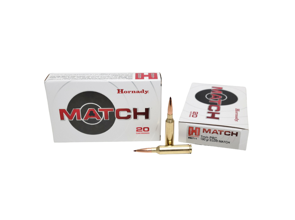 Hornady 7mm PRC 180 Grain ELD Match - 20 Rounds (Box) [NO TAX outside Texas] FREE SHIPPING OVER $199