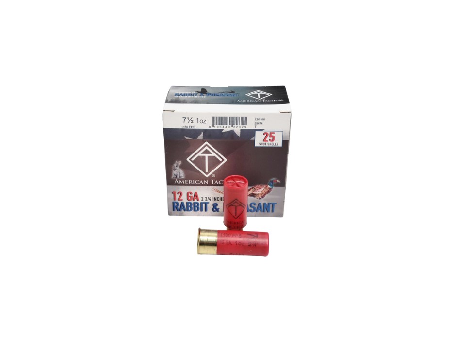 American Tactical 12 Gauge 2.75 inch 1oz. #7.5 Shot - 25 Rounds (Box) [NO TAX outside Texas] FREE SHIPPING OVER $199
