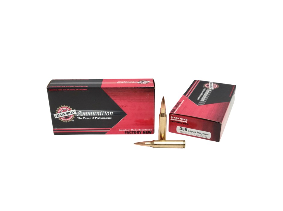 Black Hills .338 Lapua Magnum 250 Grain Sierra MatchKing - 20 Rounds (Box) [NO TAX outside Texas] FREE SHIPPING OVER $199