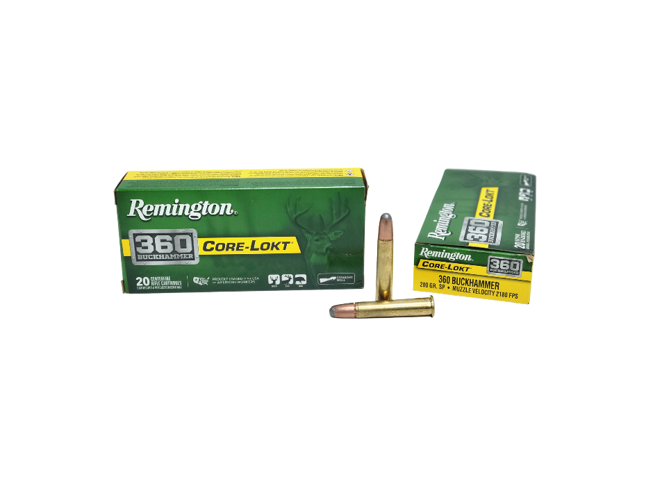 Remington Core-Lokt .360 Buckhammer 200 Grain Soft Point - 20 Rounds (Box) [NO TAX outside Texas] FREE SHIPPING OVER $199
