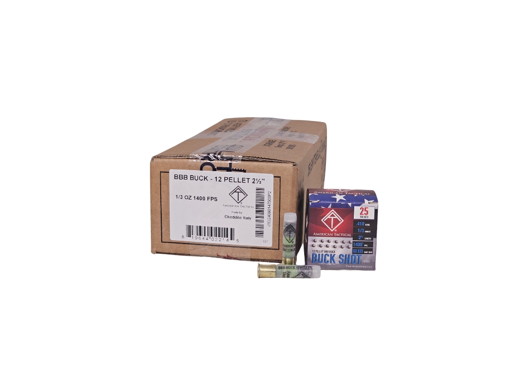Fiocchi VIP .410 Bore #9 Shot 2.5 Inch 1/2 Ounce 1250 FPS – 25 Rounds (Box) [NO TAX outside Texas] Product Image