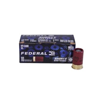 Federal Shorty 12 Gauge 1.75″ 1 oz. Rifled Slug - 10 Rounds (Box) SH129RS
