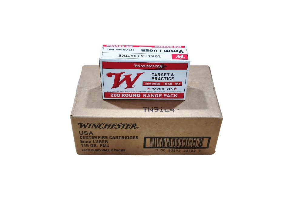 Winchester 9mm 115 Grain Range Pack CASE