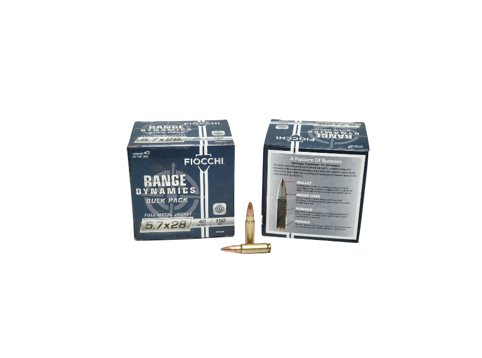 Fiocchi 5.7x28mm 40 Grain Full Metal Jacket Bulk Pack - 150 Rounds (Box) [NO TAX outside Texas] FREE SHIPPING OVER $199