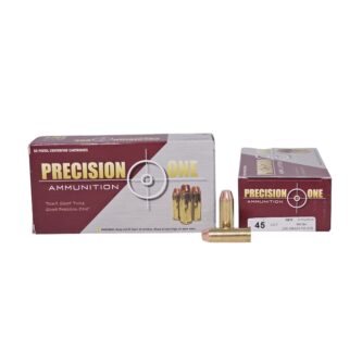 Precision One .45 Long Colt Cowboy Action 255 Grain FMJ Reduced Recoil - 50 Rounds (Box)