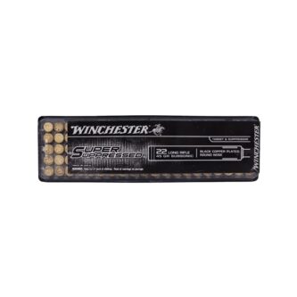 Winchester Super Suppressed .22LR 45 Grain Black Copper Plated HP - 100 Rounds (Box) SUP22LR