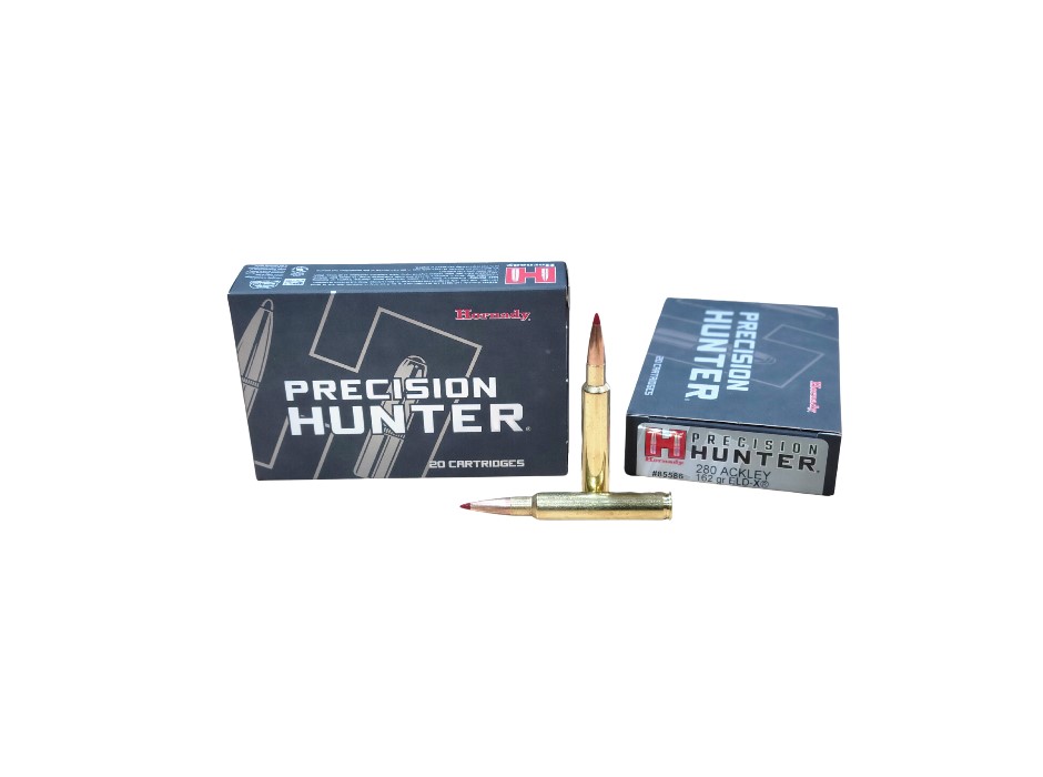 Hornady Precision Hunter .280 Rem Ackley Improved 162 Grain ELD-X - 20 Rounds (Box) [NO TAX outside Texas] FREE SHIPPING OVER $199
