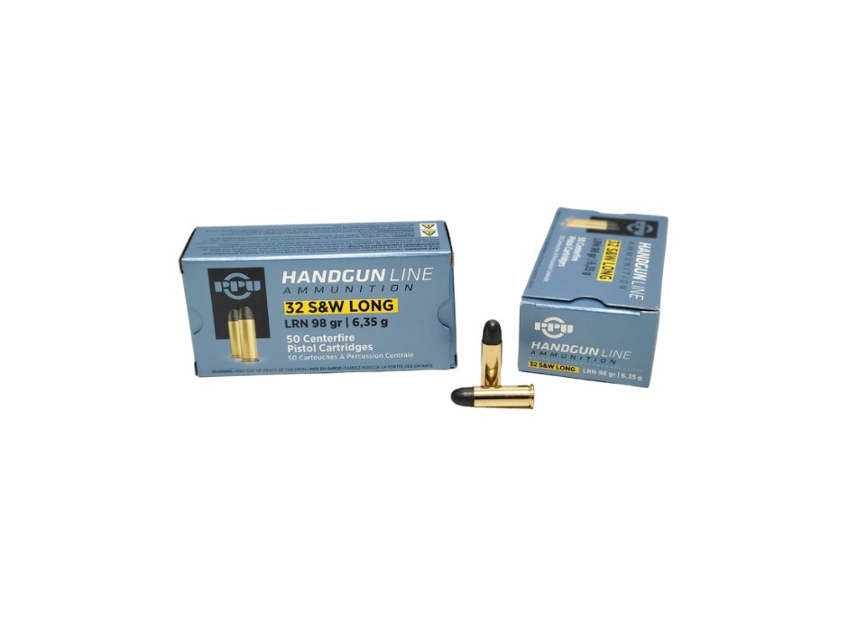 PPU .32 S&W Long 98 Grain Lead Round Nose - 50 Rounds (Box) [NO TAX outside Texas] FREE SHIPPING OVER $199