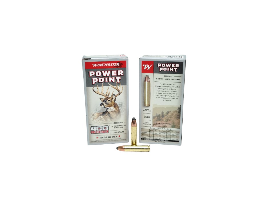 Winchester .400 Legend 215 Grain Power Point - 20 Rounds (Box) [NO TAX outside Texas] FREE SHIPPING OVER $199