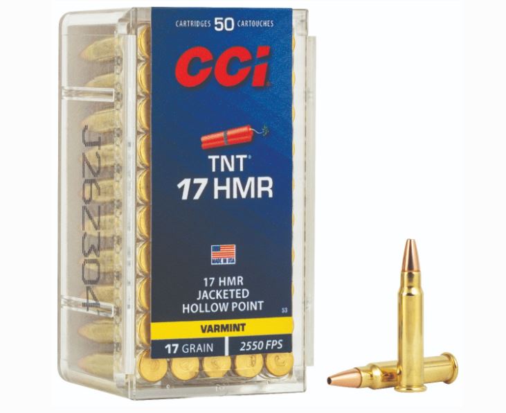 CCI TNT .17 HMR 17 Grain Hollow Point - 50 Rounds (Box) [NO TAX outside Texas] FREE SHIPPING OVER $199
