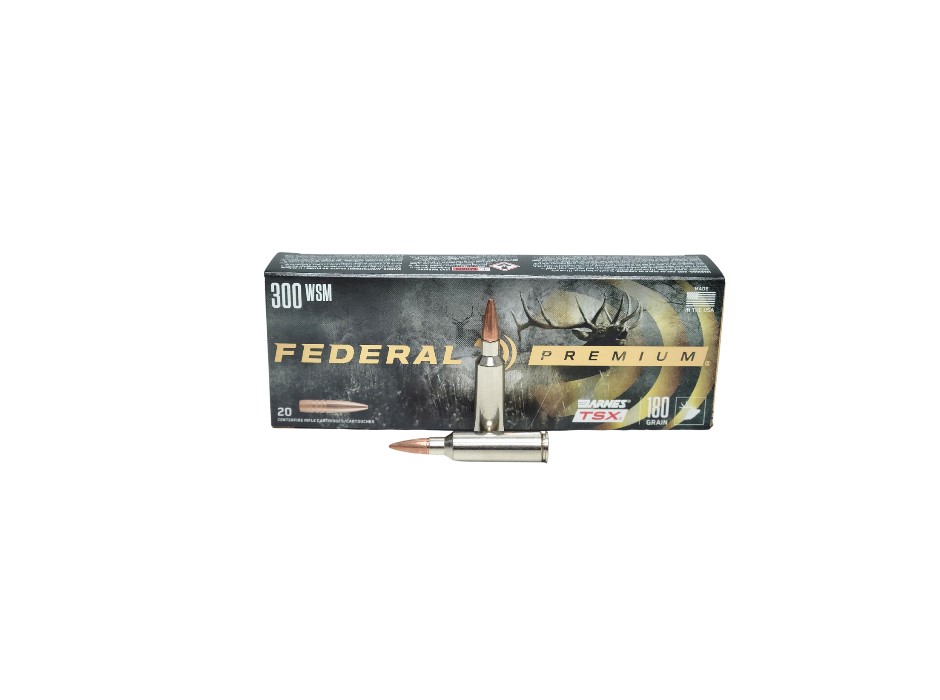 Federal Premium .300 WSM 180 Grain Barnes TSX