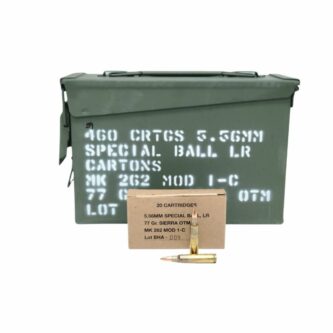 Black Hills 5.56x45mm MK262 MOD 1-C 77 Grain OTM - 460 Rounds (Ammo Can) [NO TAX outside Texas] FREE SHIPPING OVER $199