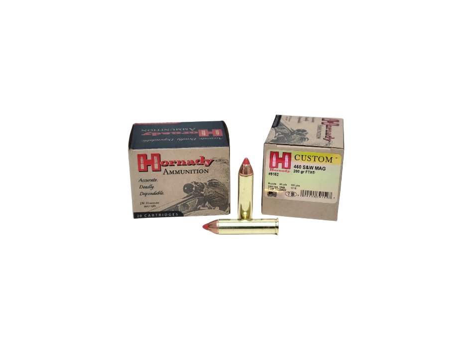 Hornady Custom .460 S&W Mag 200 Grain FTX - 20 Rounds (Box) [NO TAX outside Texas] FREE SHIPPING OVER $199