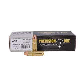 Precision One .458 SOCOM 350 Grain FMJ Flat Point - 20 Rounds (Box)