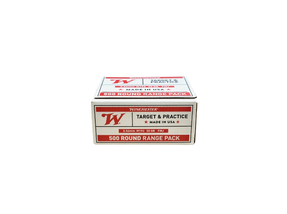 Winchester 5.56x45mm M193 55 Grain Full Metal Jacket - 500 Rounds (Bulk Box) [NO TAX outside Texas] FREE SHIPPING OVER $199