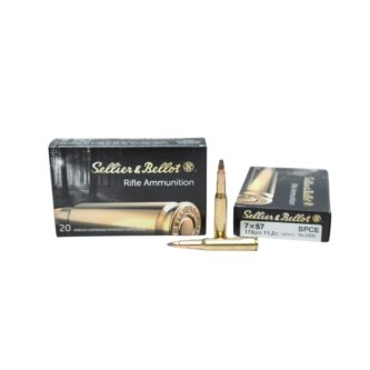 Sellier & Bellot 7x57mm Mauser 173 Grain Soft Point Cutting Edge - 20 Rounds (Box) [NO TAX outside Texas] FREE SHIPPING OVER $199