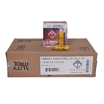 American Tactical Target Load 20 Gauge 2.75 78 oz. #9 Shot - 250 Rounds