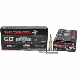 Winchester Expedition 6.8 Western 165 Grain Nosler AccuBond Long Range - 20 Rounds (Box) [NO TAX outside Texas] FREE SHIPPING OVER $199