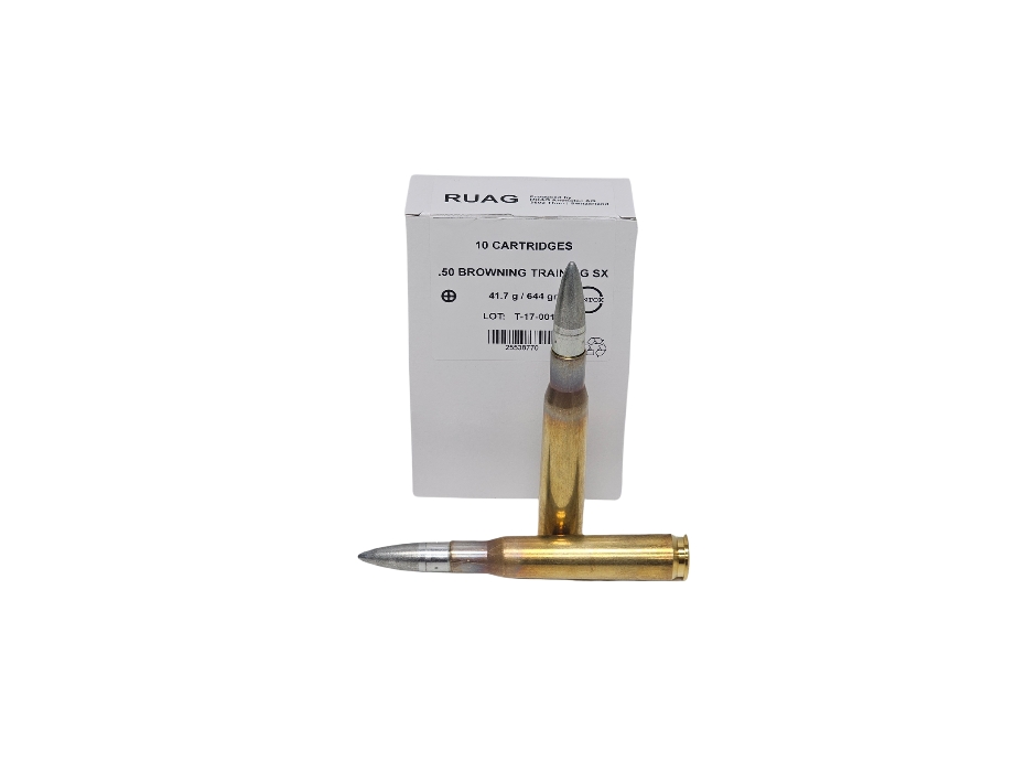 Swiss P Training SX .50 BMG Ammo - Jacketed Soft Core - 10 Rds