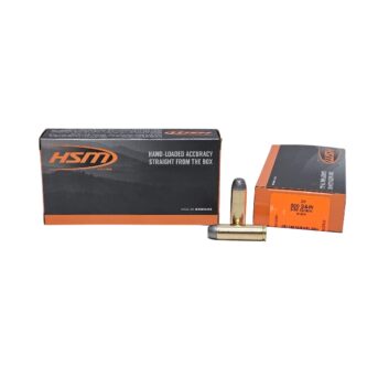 HSM .500 S&W Magnum 330 Grain Round Nose Flat Point - 20 Rounds (Box) [NO TAX outside Texas] FREE SHIPPING OVER $199