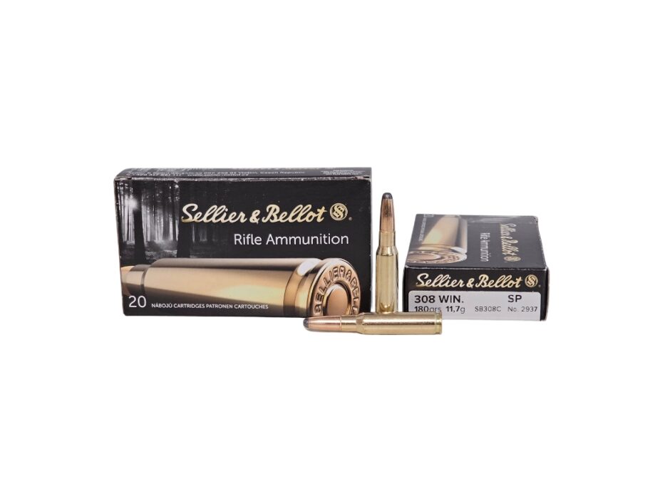 Sellier &amp; Bellot .308 Win 180 Grain Soft Point - 20 Rounds (Box) SB308C