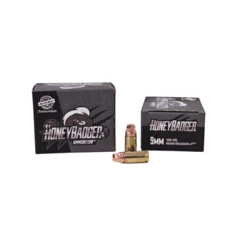 Black Hills Honeybadger 9mm Luger +P 100 Grain lead-free