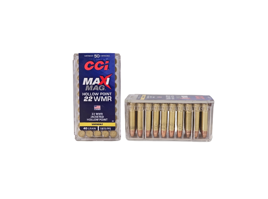 CCI Maxi-Mag .22 Mag 40 Grain Total Metal Jacket – 50 Rounds (Box) [NO TAX outside Texas] Product Image