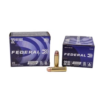 Federal .32 H&R 85 Grain Jacketed Hollow Point - 20 Rounds (Box) [NO TAX outside Texas] FREE SHIPPING OVER $199