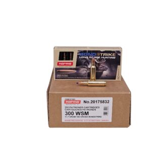 Norma BONDSTRIKE .300 WSM CASE 180 Grain Long Range Bonded Tipped - 200 Rounds (CASE) [NO TAX outside Texas] FREE SHIPPING OVER $199