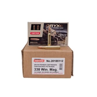 Norma ORYX .338 Win Mag CASE 230 Grain Bonded Soft Point