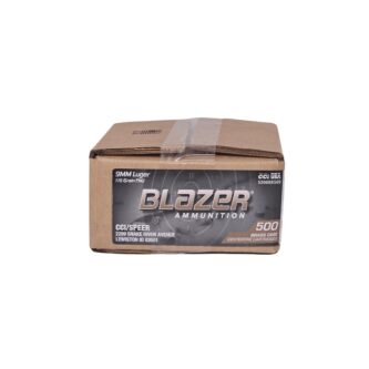 CCI Blazer 9mm Luger BULK 115 Grain FMJ Brass - 500 Rounds (BULK) 5200BK500