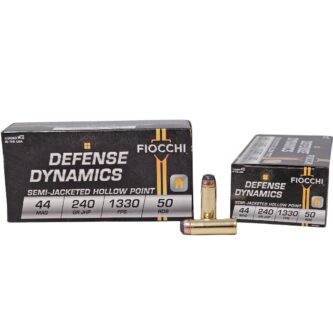 Fiocchi Defense Dynamics .44 Magnum 240 Grain Semi-Jacketed Hollow Point