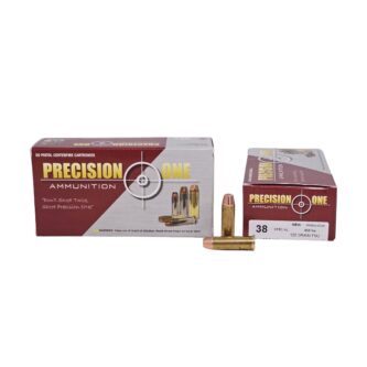 Precision One .38 Special 125 Grain FMJ – 50 Rounds