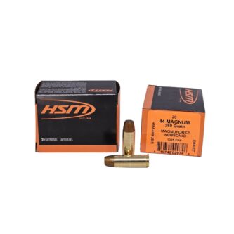 HSM MAGNUFORCE Subsonic .44 Magnum 280 Grain Hi-Tek Lead Flat Nose