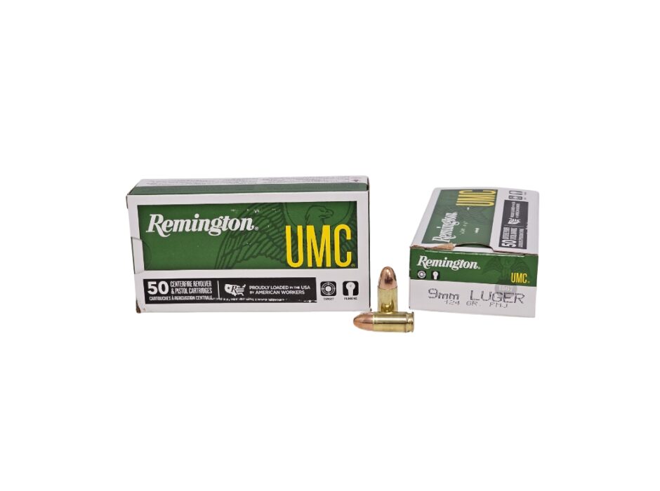 Remington UMC 9mm 124 Grain Full Metal Jacket - 50 Rounds (Box)