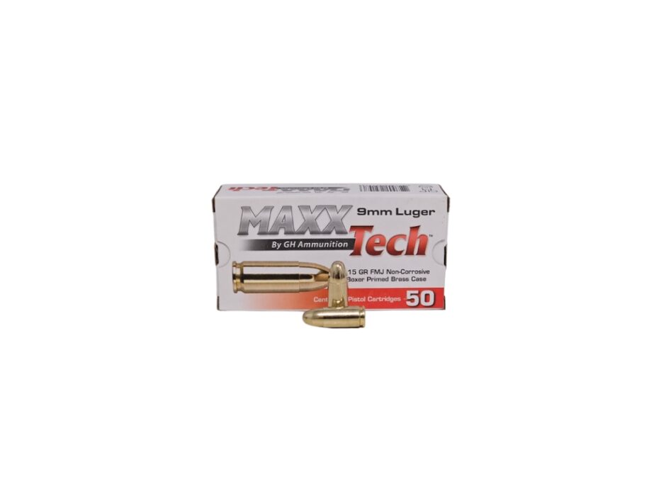 MaxxTech 9mm Luger 115 Grain Full Metal Jacket
