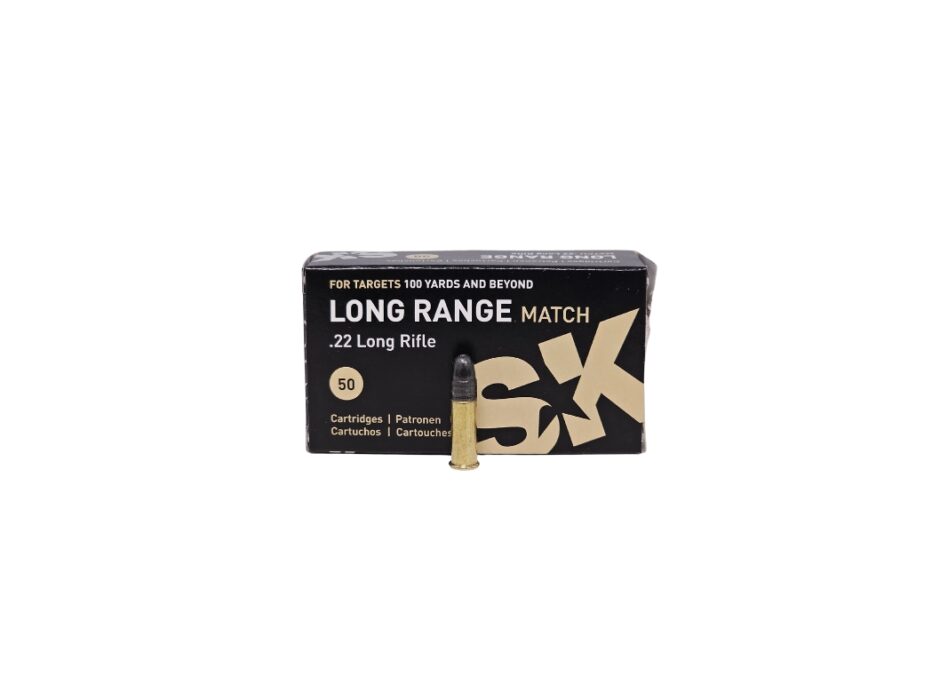 SK LONG RANGE MATCH .22 LR 40 Grain Lead Round Nose - 50 Rounds (Box) 420158