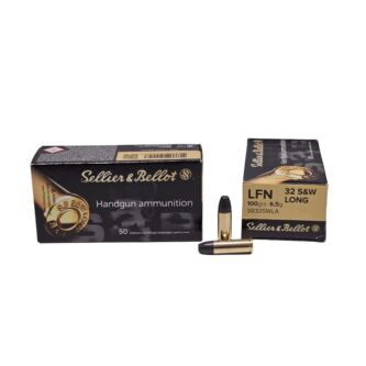 Sellier & Bellot .32 S&W Long 100 Grain Lead Flat Nose