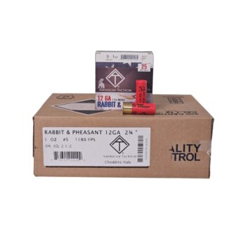 American Tactical 12 Gauge CASE 2.75 inch 1oz. #5 Shot – 250 Rounds