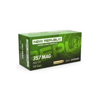 New Republic .357 Mag 158 Grain Full Metal Jacket - 50 Rounds (Box) RTR357BR