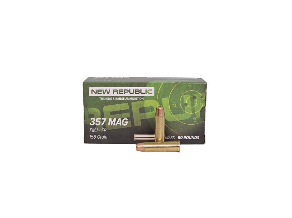 New Republic .357 Mag 158 Grain Full Metal Jacket - 50 Rounds (Box) RTR357BR