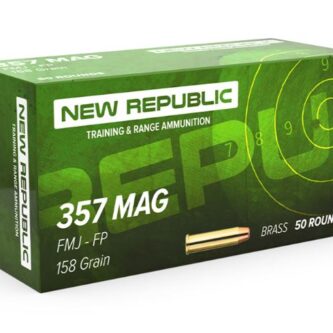 New Republic .357 Mag 158 Grain Full Metal Jacket - 50 Rounds (Box) RTR357BR